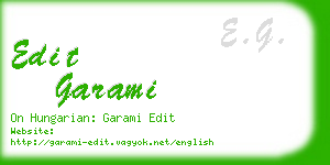 edit garami business card